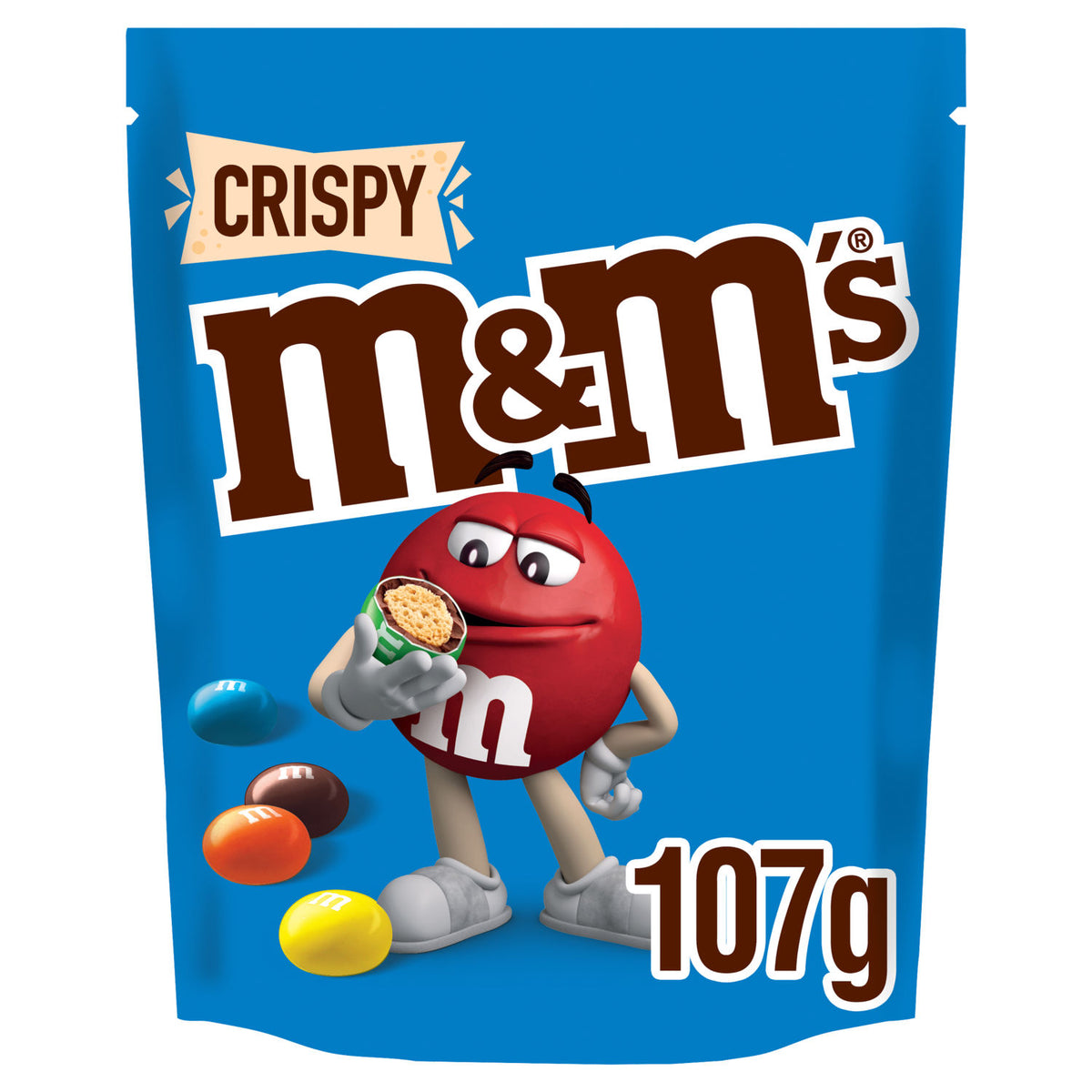 M&M's crispy milk chocolate bites pouch bag 107g - British product