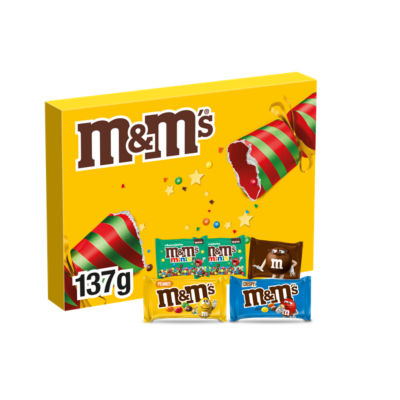 M&M's Christmas selection box 137g, imported from the UK