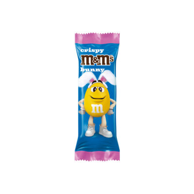 M&M's crispy milk chocolate Easter bunny treat 29g, imported from the UK