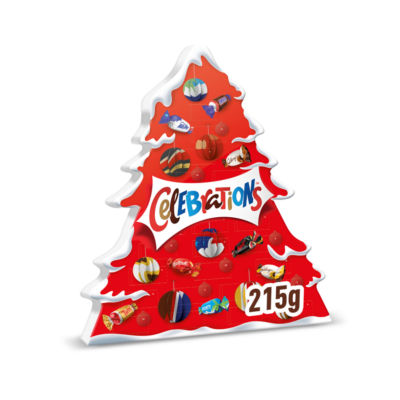 Celebrations Advent Calendar Christmas Tree 215g (British brand)