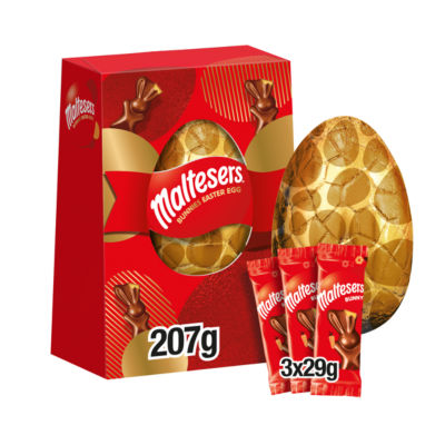Maltesers extra large Easter egg chocolate bunny 207g (British brand)