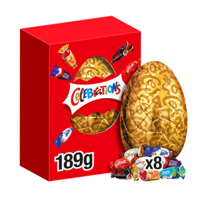Celebrations milk chocolate Easter egg 189g, UK version