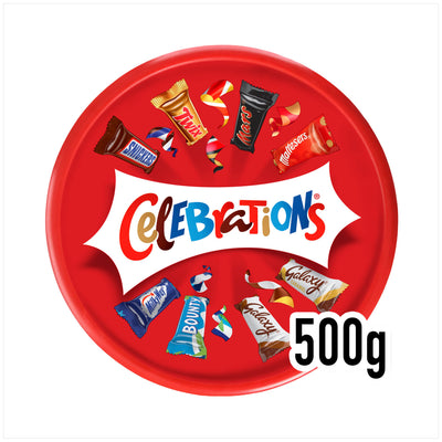 ASDA Celebrations Milk Chocolate & Biscuit Bars Sharing Tub 500g- Buy online at McGrocer