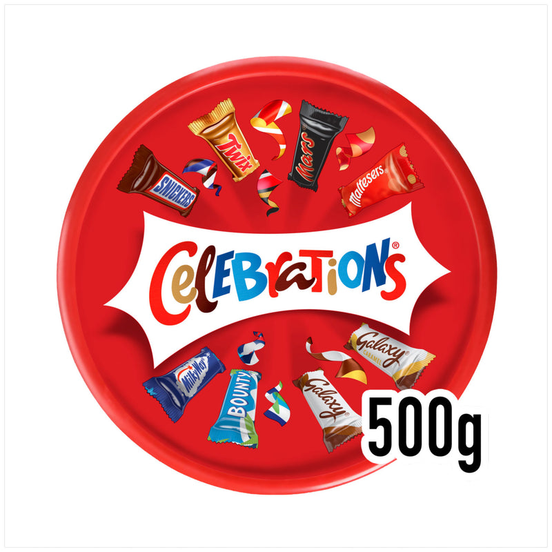 Celebrations chocolate sharing tub 500g, UK version