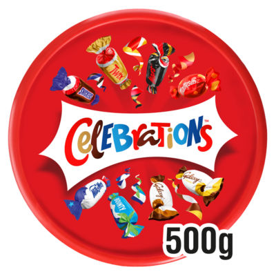 Celebrations chocolate sharing tub 500g, UK version