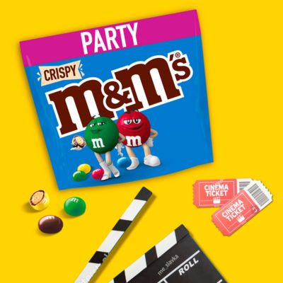 M&M's crispy milk chocolate party mix bulk bag 675g (British brand)