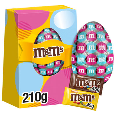 M&M's milk chocolate and peanut Easter egg 210g, UK version