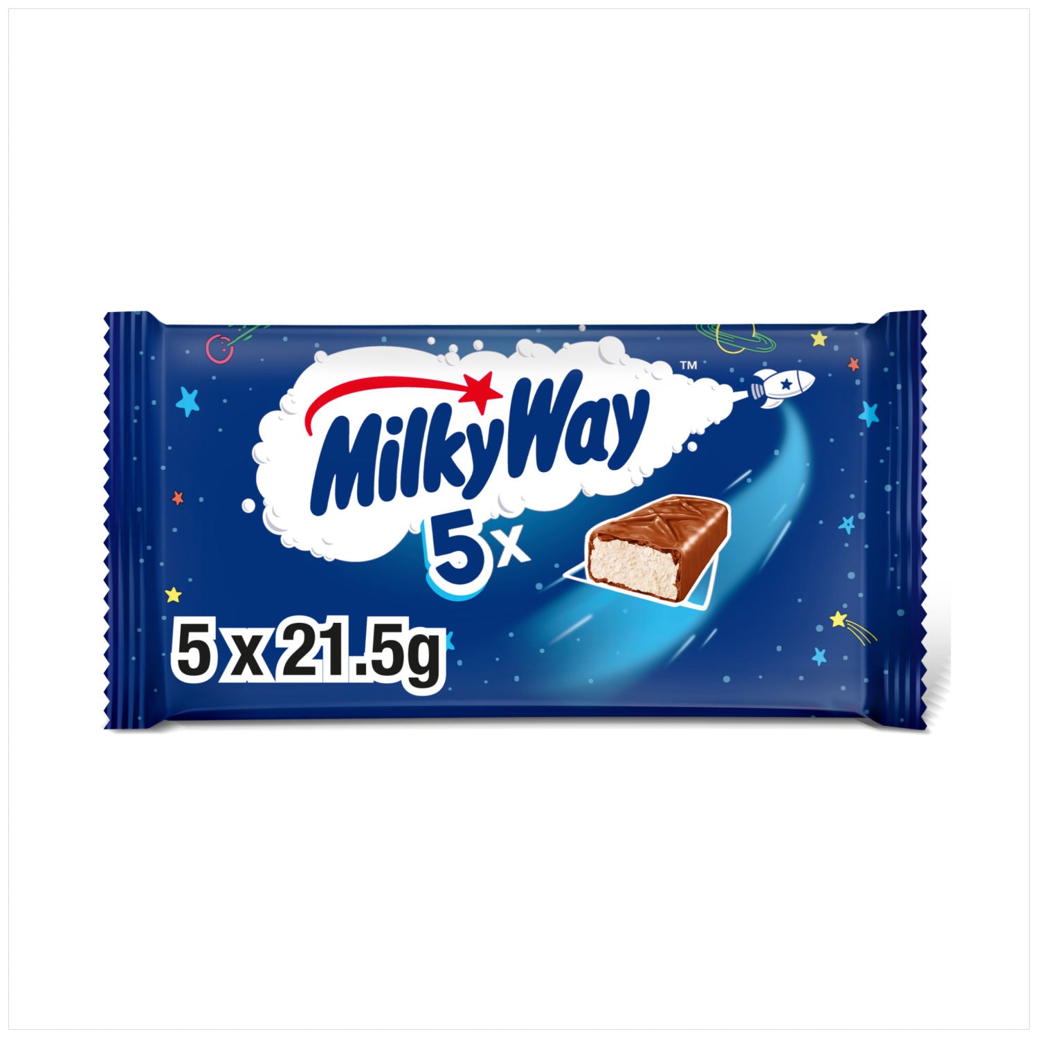 Milky Way chocolate bar multipack 5 x 21.5g (British brand)