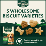 Winalot Shapes dog biscuits 800g, imported from the UK