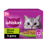 Whiskas 7+ Mixed Menu Senior Wet Cat Food Pouches in Gravy GOODS ASDA   