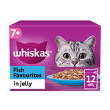 Whiskas 7+ Fish Favourites Senior Wet Cat Food Pouches in Jelly GOODS ASDA   