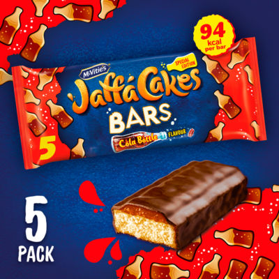 McVitie's cola Jaffa Cakes bars 5 pack (British brand)
