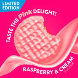 McVitie's pink raspberry cream flavour digestives 232g (British brand)