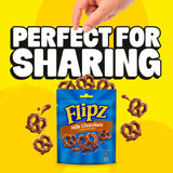 Flipz milk chocolate coated pretzel snacks 90g - British product