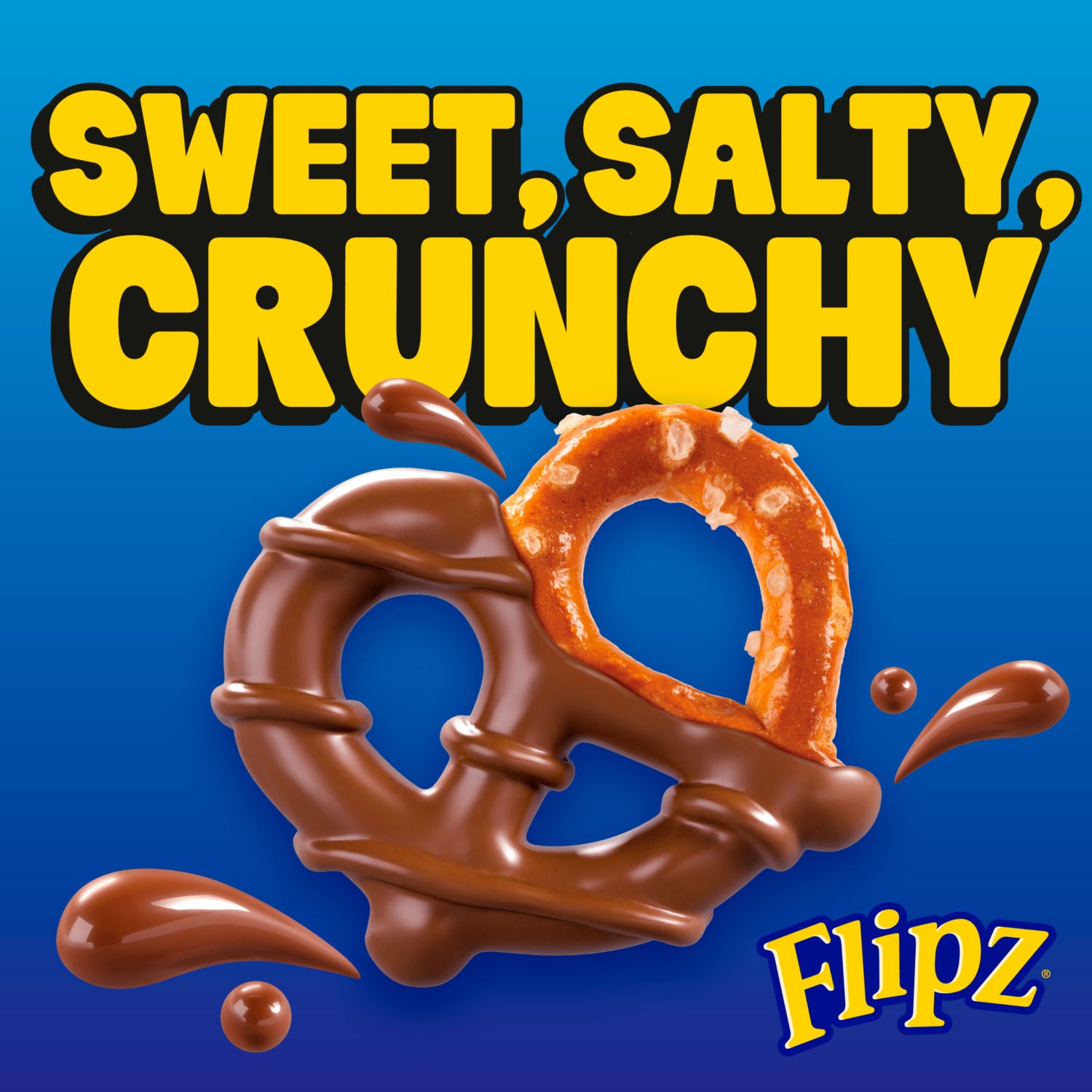 Flipz milk chocolate coated pretzel snacks 90g - British product