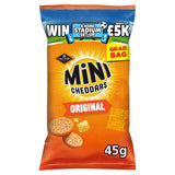 Jacob's Mini Cheddars Original grab bag 45g, imported from the UK