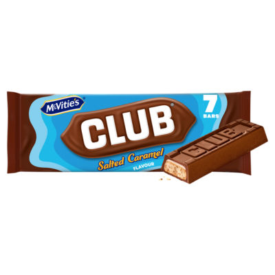 ASDA McVitie's Club Salted Caramel Biscuit Bars Multipack 154g- Buy online at McGrocer