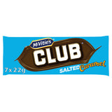 McVitie's Club Salted Caramel Flavour Chocolate Biscuit Bars Multipack 7x23g GOODS ASDA   