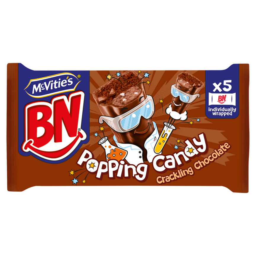 McVitie's BN 5 Popping Candy Cracking Chocolate Flavour Cake Bars GOODS ASDA   