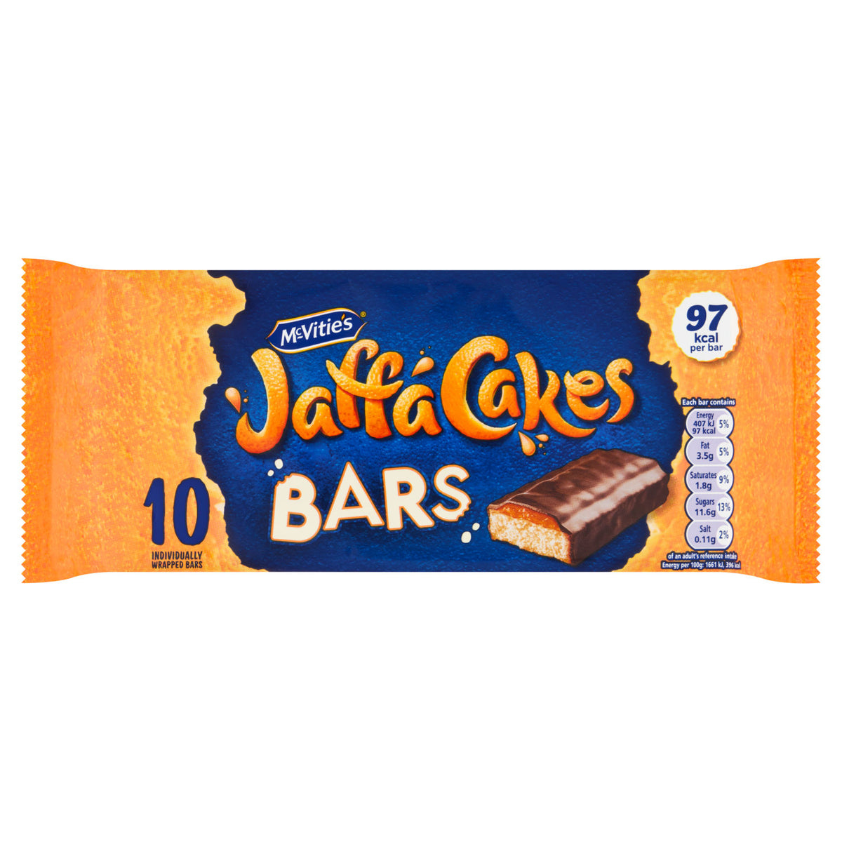 McVitie's Jaffa Cakes Original Cake Bar Multipack 10x24.5g - British product
