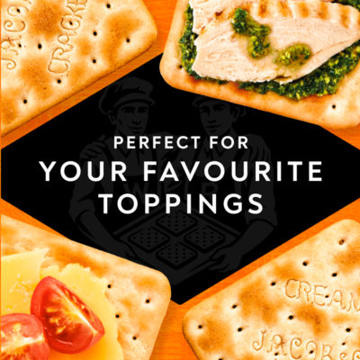 Jacob's Cream Crackers multipack 185g, imported from the UK