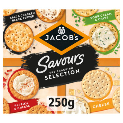 Jacob's Savours Crackers Assortment 250g, UK version