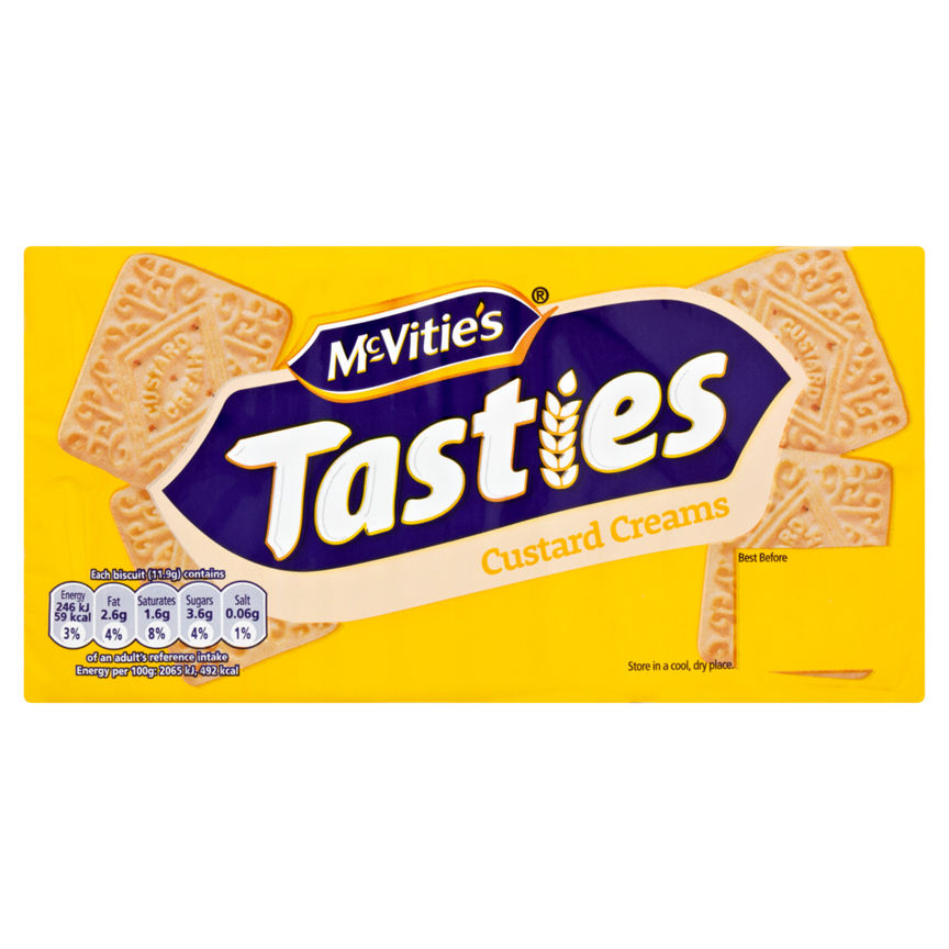 McVitie's Tasties Custard Creams Biscuits