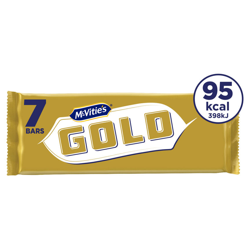 McVitie's Gold Caramel Flavour Biscuit Bars Multipack 7 x 18.3g, 128g GOODS ASDA   