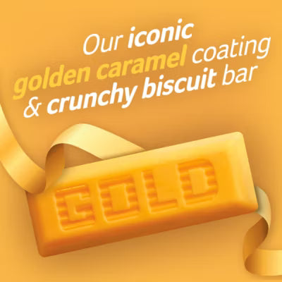 McVitie's Gold Caramel Flavour Biscuit Bars 124g, imported from the UK