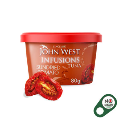 John West Sundried Tomato No Drain Tuna Infusions Canned Tuna 80g