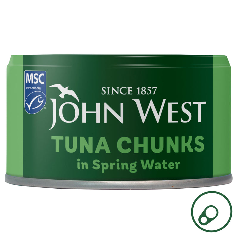 John West Tuna Chunks in Spring Water MSC 125g (102g drained)