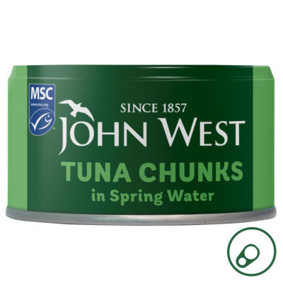 ASDA John West Tuna Chunks in Spring Water MSC Canned Tuna 125g (102g drained)- Buy online at McGrocer