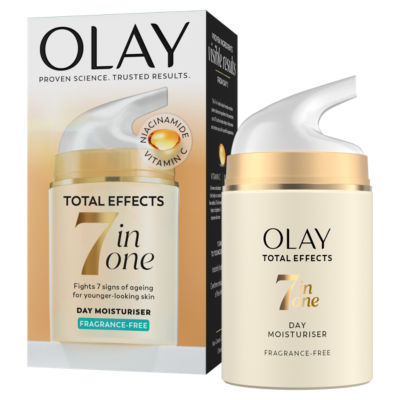 Olay Total Effects anti-ageing day moisturiser 50ml, imported from the UK