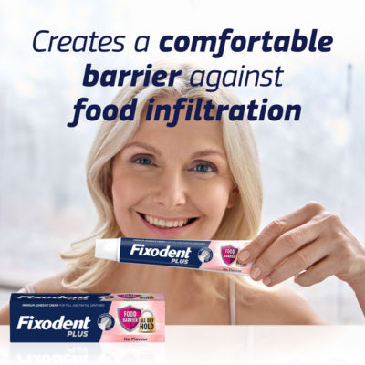 Fixodent Plus Food Seal Denture Adhesive Cream