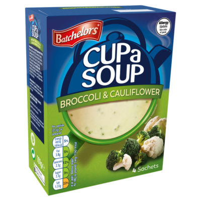 Batchelors Cup a Soup broccoli cauliflower 4 sachets 101g - British product