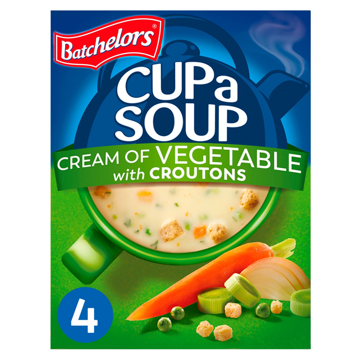 Batchelors Cup a Soup Cream of Vegetable 4 sachets - British product