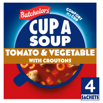 Batchelors Cup a Soup Tomato & Vegetable 104g (British brand)