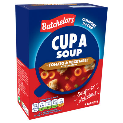 Batchelors Cup a Soup Tomato & Vegetable 104g (British brand)
