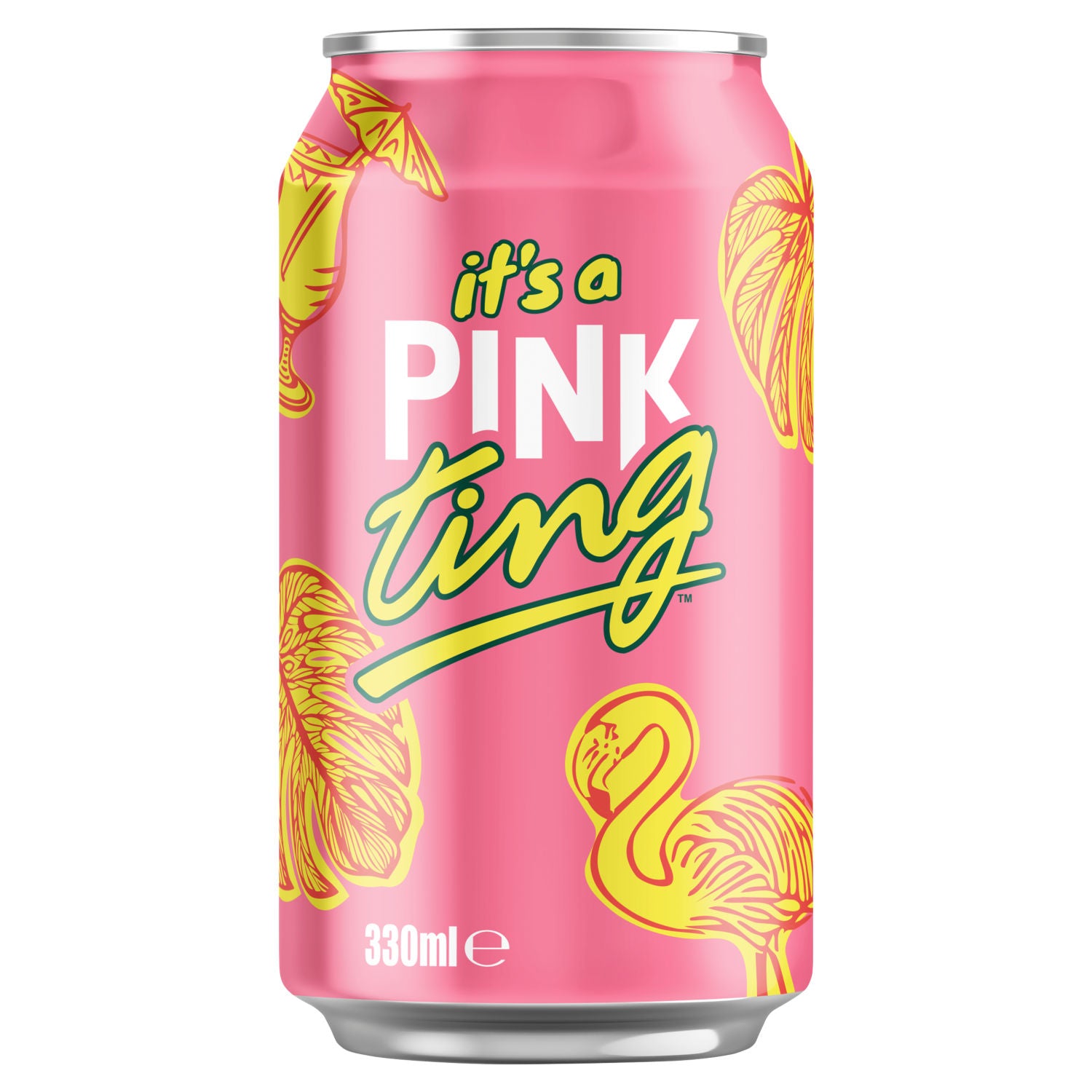 Ting pink grapefruit soft drink 330ml, imported from the UK