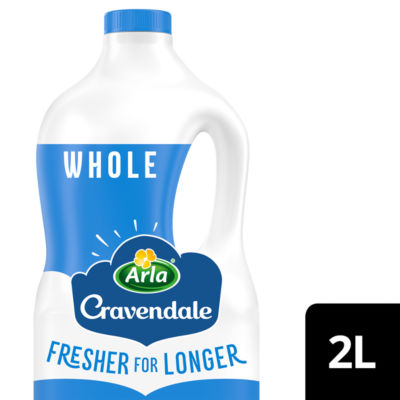Arla Cravendale whole milk 2L - British product