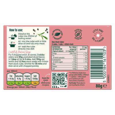 Knorr Ham Stock Cubes 8x 10 g