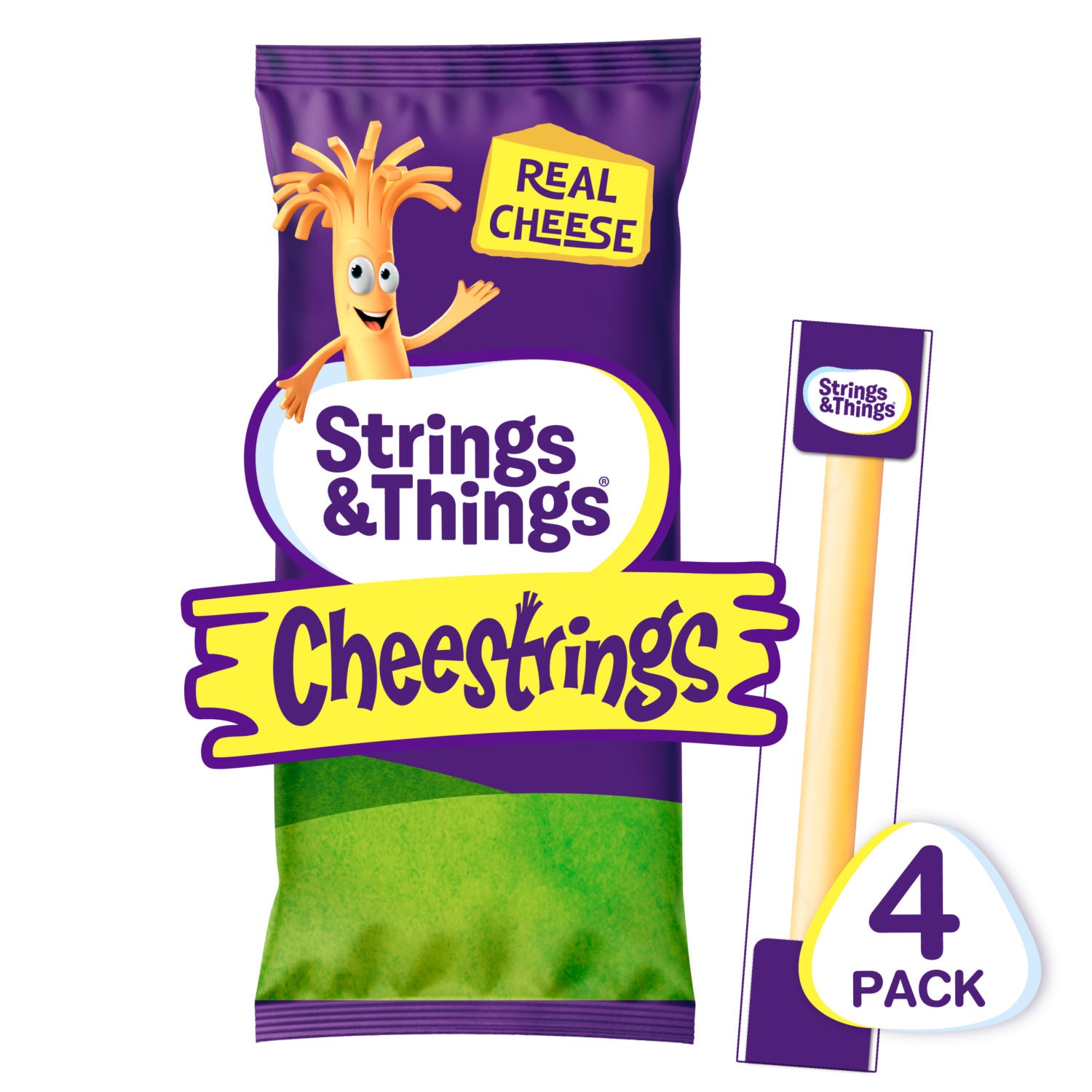 Strings & Things cheese strings 80g (4x20g) (British brand)