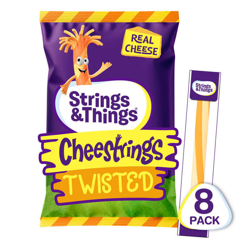 Strings & Things Twisted Cheestrings 160g (British brand)