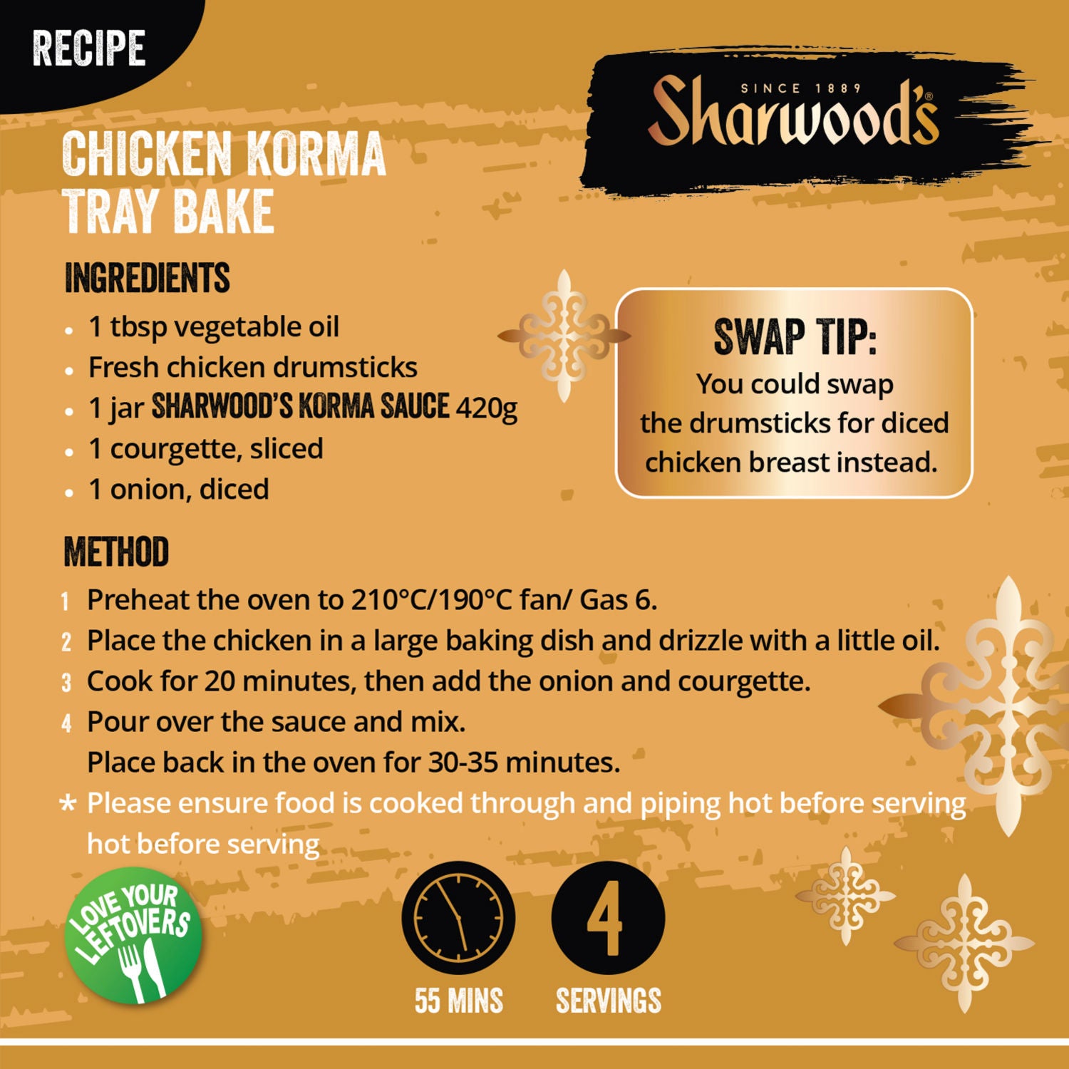 Sharwood's Korma cooking sauce 420g (British brand)