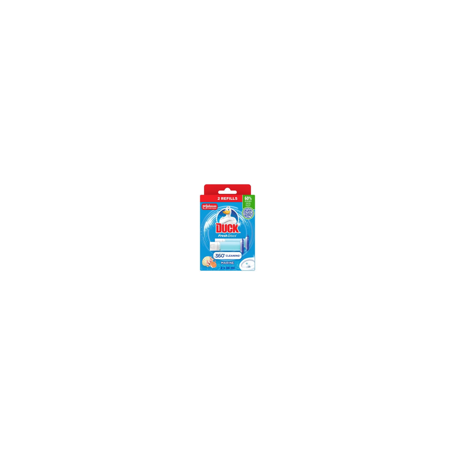 Duck toilet fresh disc refills Marine Duo 2x36ml - British product