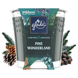 Glade scented candle Pine Wonderland 129g, imported from the UK