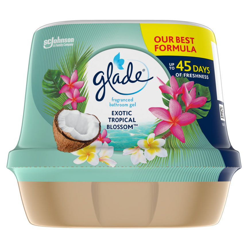 Glade Bathroom Gel Air Freshener Tropical Blossom 180g