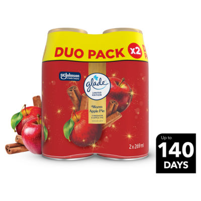Glade Autospray refill Warm Apple Pie 2x269ml - British product