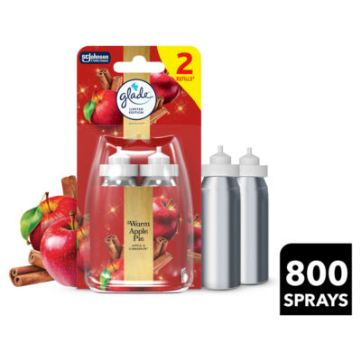 Glade Warm Apple Pie air freshener twin refill 2x18ml - British product