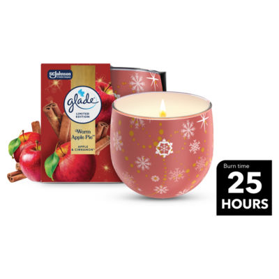 Glade scented candle Warm Apple Pie 108g, imported from the UK